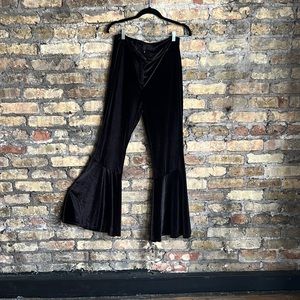 NWOT Torn By Ronny Kobo Velvet Bellbottoms